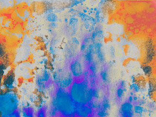 Bright Image. Hand Green Space. Modern Wallpaper.