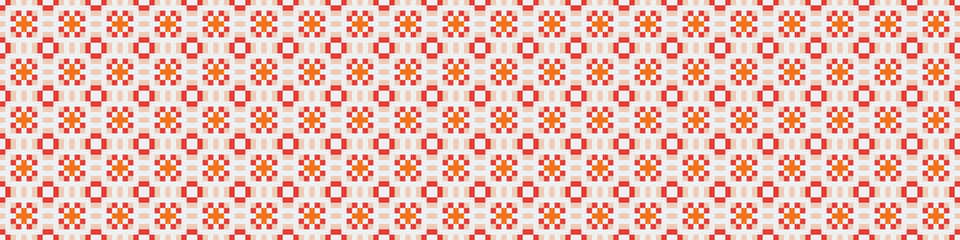 Fototapeta premium Abstract Cross Pattern Dots Logo generative computational art illustration