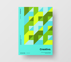 Vertical corporate identity A4 report cover. Abstract geometric vector business presentation design layout. Amazing company front page illustration brochure template.