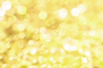 Fototapeta na wymiar Abstract blur bokeh background, Let's Celebrate with bright colored lights background. Pile of gold, 