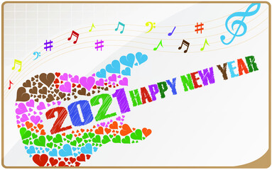 Happy New Year 2021 for India. Greeting India with new 2021 year.