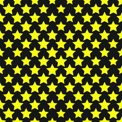 Star seamless pattern vector