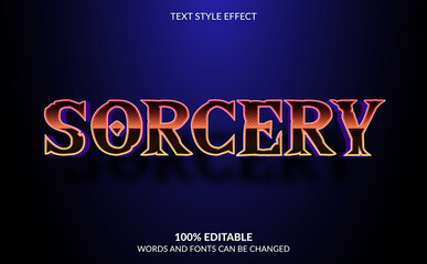 Editable Text Effect, Sorcery Text Style
