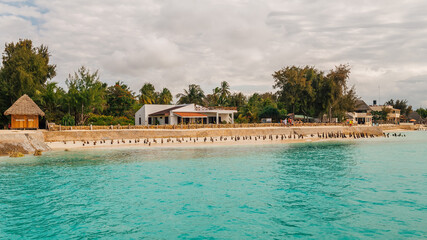 Resort on the beach of Zanzibar
