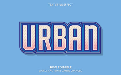 Obraz premium Editable Text Effect, Modern Bold Urban Text Style