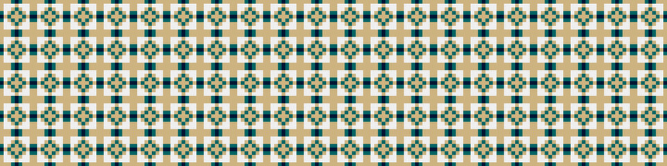 Abstract Cross Pattern Dots Logo generative computational art illustration