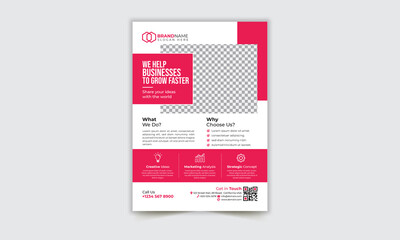 Creative corporate modern business flyer template design