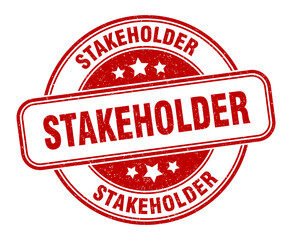 stakeholder stamp. stakeholder label. round grunge sign