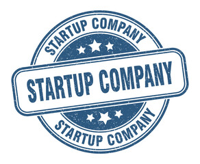 Fototapeta premium startup company stamp. startup company label. round grunge sign