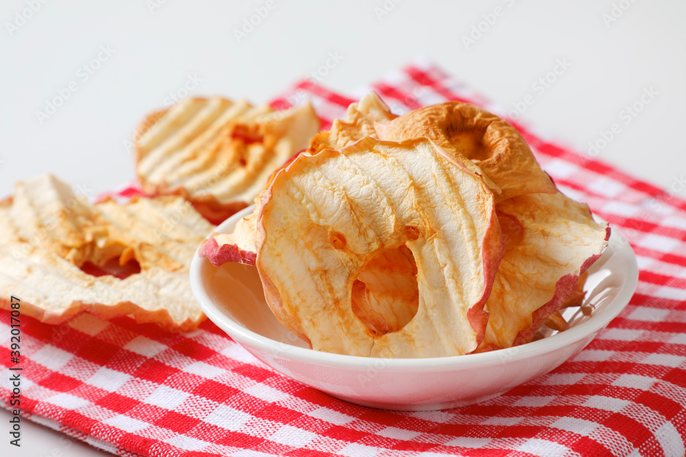 Wall mural dried apple chips