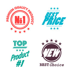 Premium Quality Priduct, Best Price, Top Product #1 and Best Choice - New Labels Se