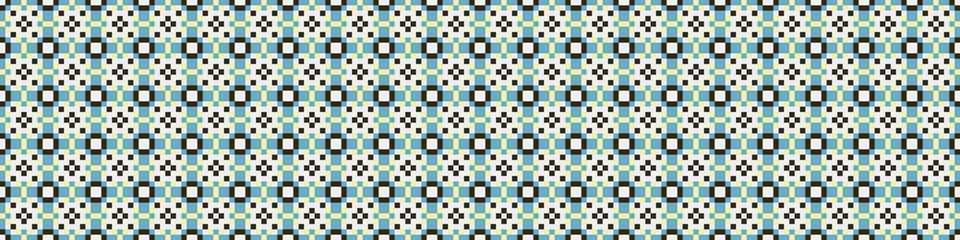 Fototapeta premium Abstract Cross Pattern Dots Logo generative computational art illustration