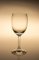 Empty wine glass