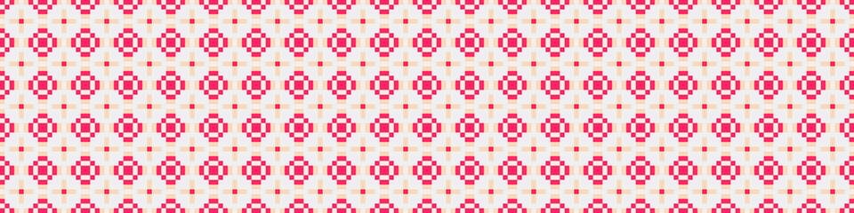 Fototapeta premium Abstract Cross Pattern Dots Logo generative computational art illustration