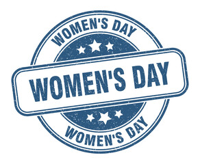 women's day stamp. women's day label. round grunge sign