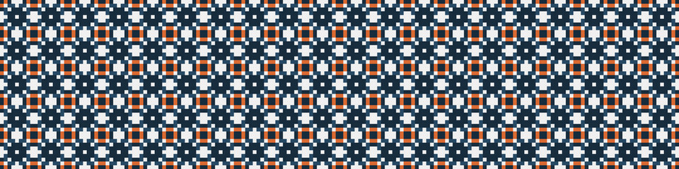 Abstract Cross Pattern Dots Logo generative computational art illustration