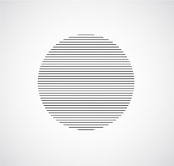 Minimalistic geometric design for logo black and white color. Si