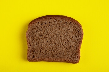 Fresh delicious slice of rye bread