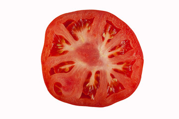 slice of ripe juicy tomato