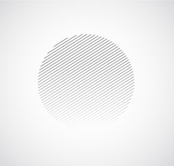 Minimalistic geometric design for logo black and white color. Simple figure, Element for graphic web design, Template for print, textile, wrapping, decoration, Abstract vector illustration
