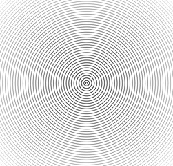 Abstract vector circle halftone black background. Gradient retro line pattern design. Monochrome graphic.