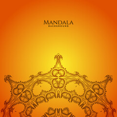 Fototapeta na wymiar decorative background with stylish mandala design
