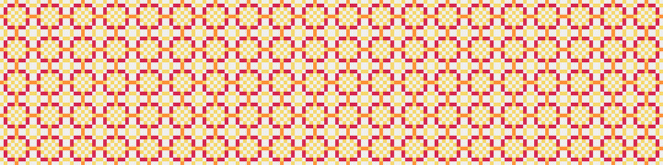 Abstract Cross Pattern Dots Logo generative computational art illustration