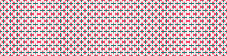 Fototapeta premium Abstract Cross Pattern Dots Logo generative computational art illustration