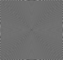 Abstract vector circle halftone black background. Gradient retro line pattern design. Monochrome graphic.