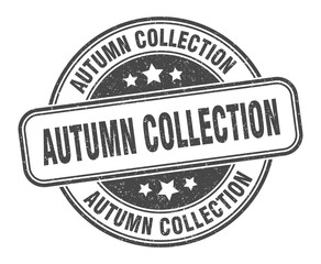 Fototapeta premium autumn collection stamp. autumn collection label. round grunge sign