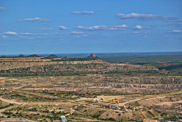 View of the kruger national park from a mine