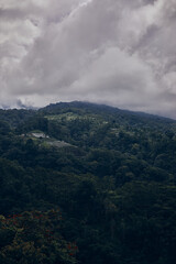 clouds over the mountains