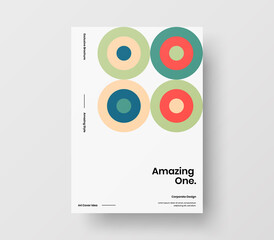 Vertical corporate identity A4 report cover. Abstract geometric vector business presentation design layout. Amazing company front page illustration brochure template.