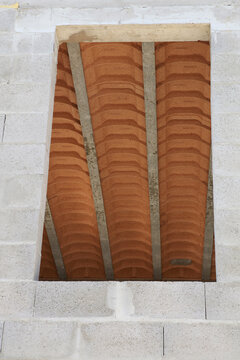Plancher en hourdis d'une maison en construction