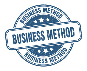 business method stamp. business method label. round grunge sign