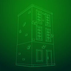 City building real estate concept.