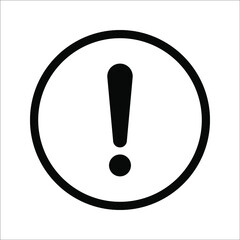 Warning icon vector modern design in trendy style for web site and mobile app.