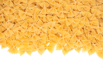 Obraz premium some farfalle pasta forming a background pattern