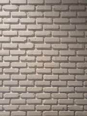 White Brick wall is a block texture background for design and decoration.
