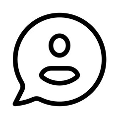 private chat, new topic icon vector illustration, message bubble
