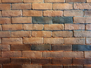 Cracked of Vintage Brick Concrete wall is a block texture background for design and decoration.