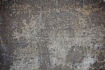 texture of an old gray concrete wall close-up in spots and scratches