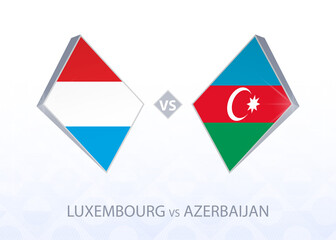 Europe football competition Luxembourg vs Azerbaijan, League C, Group 1