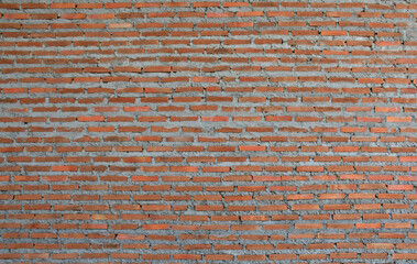 Red Brick wall is a block texture background for design and decoration.