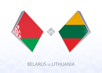 Europe football competition Belarus vs Lithuania, League C, Group 4.