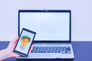 顔認証　セキュリティ　eKYC　DX【認証のデジタル化のイメージ】