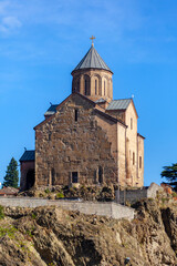 Metekhi Church old orthodox church in Tbilisi