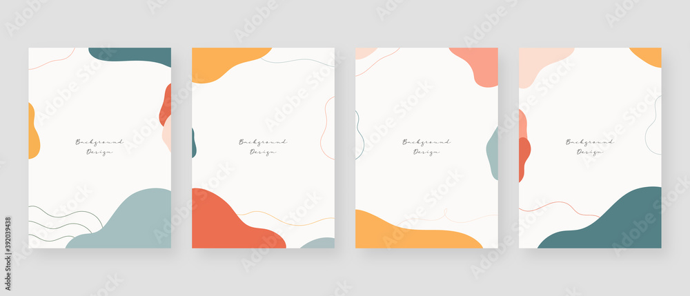 Poster minimal concept background. abstract memphis backgrounds with copy space for text. vector illustrati