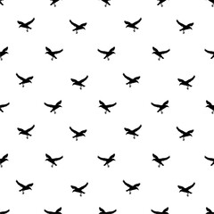 Obraz na płótnie Canvas Birds Flying Motif Silhouette Seamless Pattern