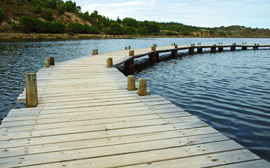 Obraz premium ponton de bois